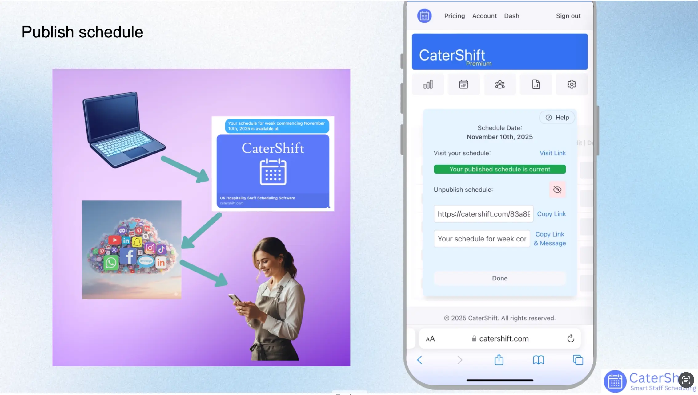 CaterShift — 50-Second Quick Look